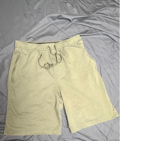 Eddie Bauer Other - Eddie Bauer Mens Lounge Shorts Olive Green French Terry Sleepwear Size Medium